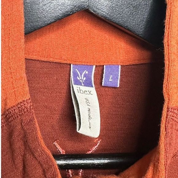 Ibex Merino Wool 1/2 Zip Pullover Mens Large - Picture 3 of 4